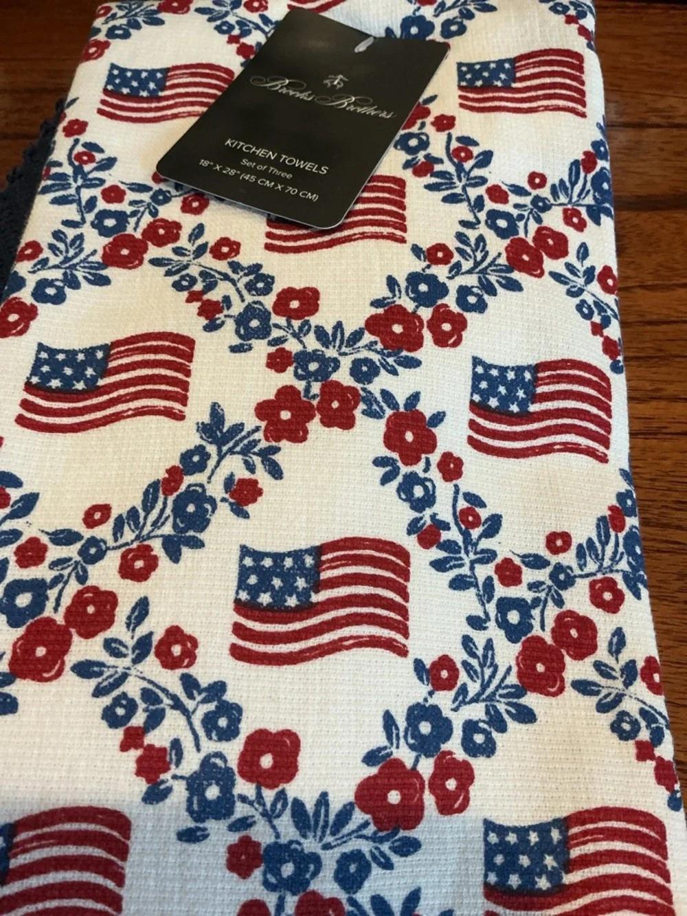 Brooks Brothers Patriotic Kitchen Towels - Set of 3